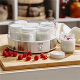 Camry CR 4519 Joghurtbereiter weiß/silber – 7 Gläser für frischen Joghurt