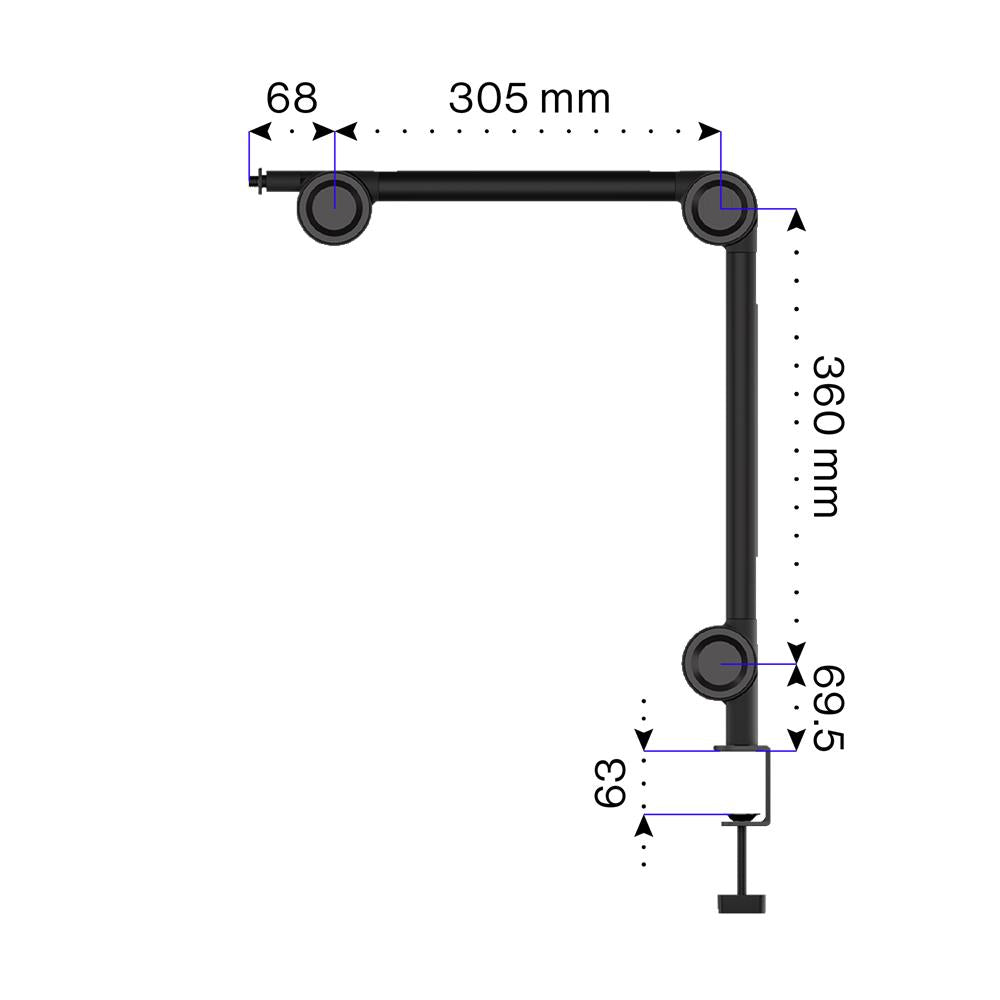 ENDORFY Solum Voice, Gaming Mikrofon, Beleuchtet, USB-C, Verstellbarer Arm, direct monitoring (Klinke)