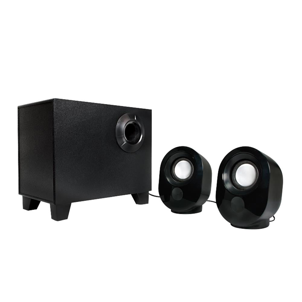 LogiLink 2.1 Stereo Lautsprecher mit Subwoofer, Schwarz