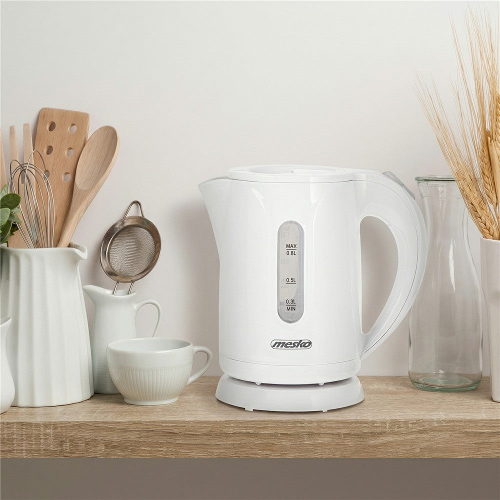 Mesko MS 1376 Wasserkocher aus Kunststoff, 0,8 l billig günstig klein handlich 850 W