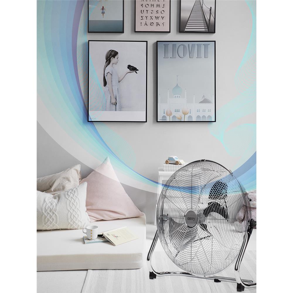 Camry CR 7306 Ventilator Chrom 45 cm Durchmesser 3 Geschwindigkeitsstufen Lüfter