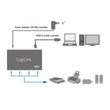 LogiLink UA0282 USB 3.0 Hub 4-Port Aluminum