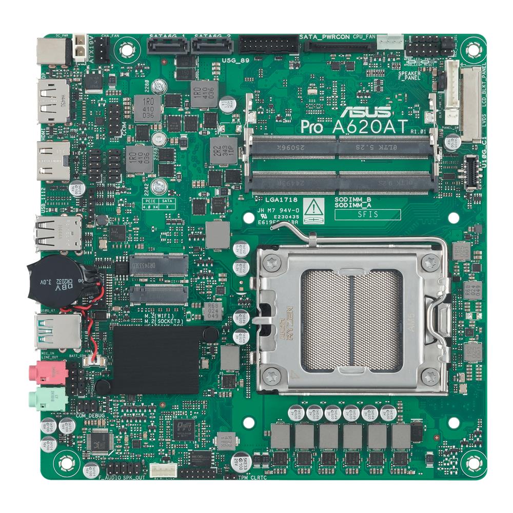 ASUS PRO A620AT-CSM Mainboard AM5 Thin Mini-ITX DDR5 SO-DIMM PCIe 4.0 M.2