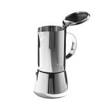 Adler AD 4417 Espresso Kaffeemaschine 620 ml aus Edelstahl silber, spülmaschinenfest