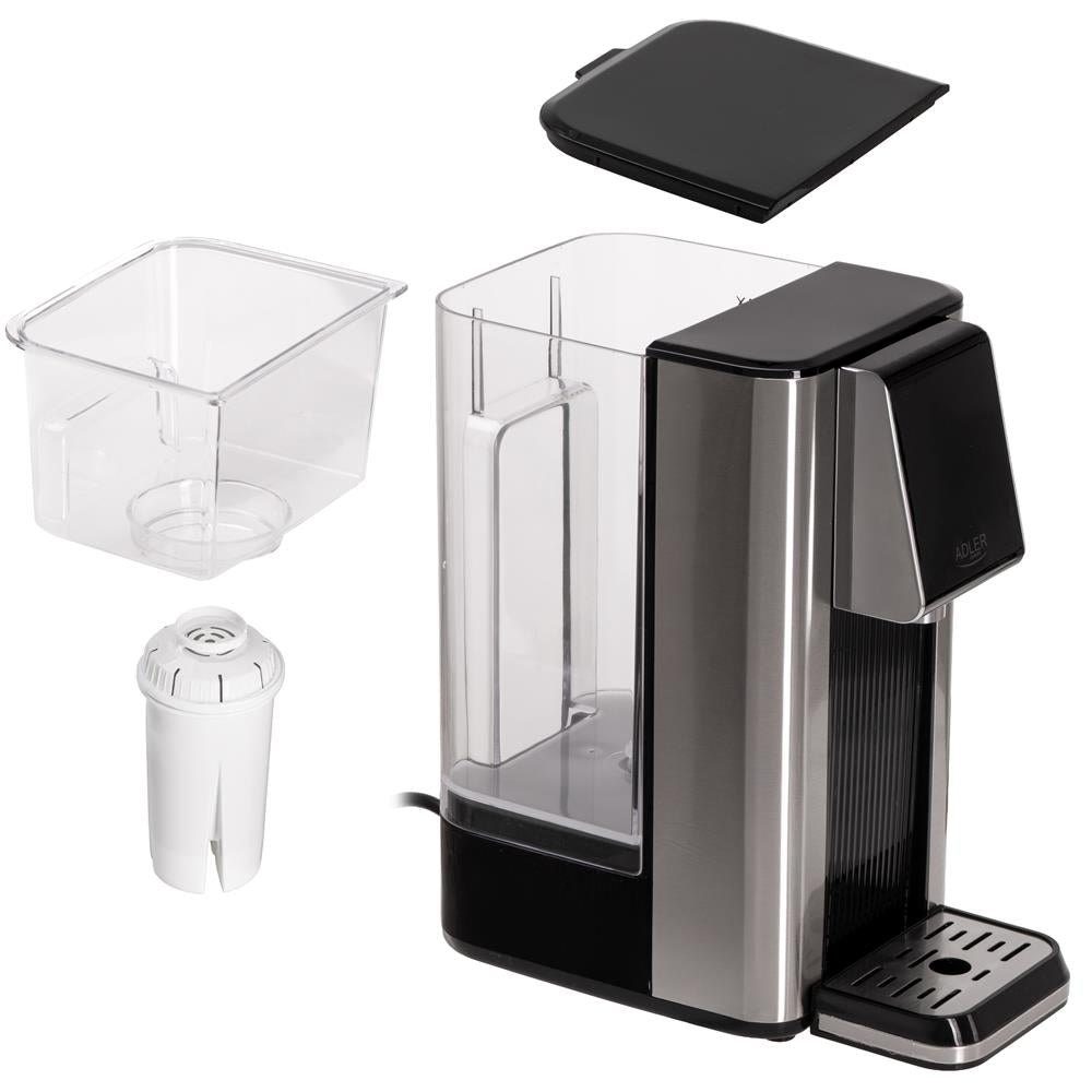 Adler AD 1356 Heißwasserspender Schwarz 2,5L 2600W Touch LCD Wasserfilter