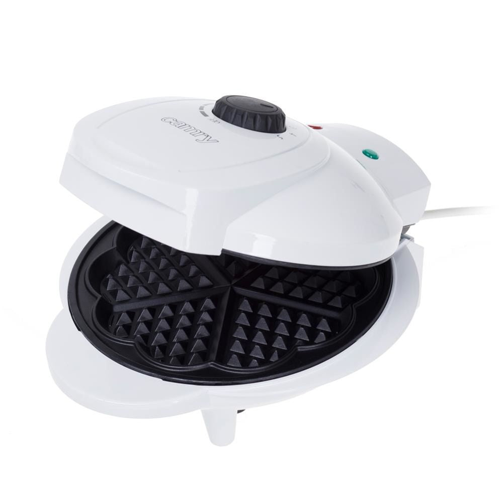 Camry CR 3022 Waffeleisen 1000 W Waffelmaker Waffelmaschine 5 Herzwaffeln