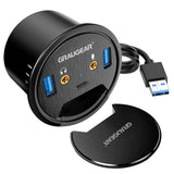 GRAUGEAR USB 3.0 Tisch HUB mit Audioanschlüssen