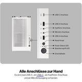 ENDORFY Arx 500 White ARGB – Weißes PC-Gehäuse mit 4 ARGB-Lüftern