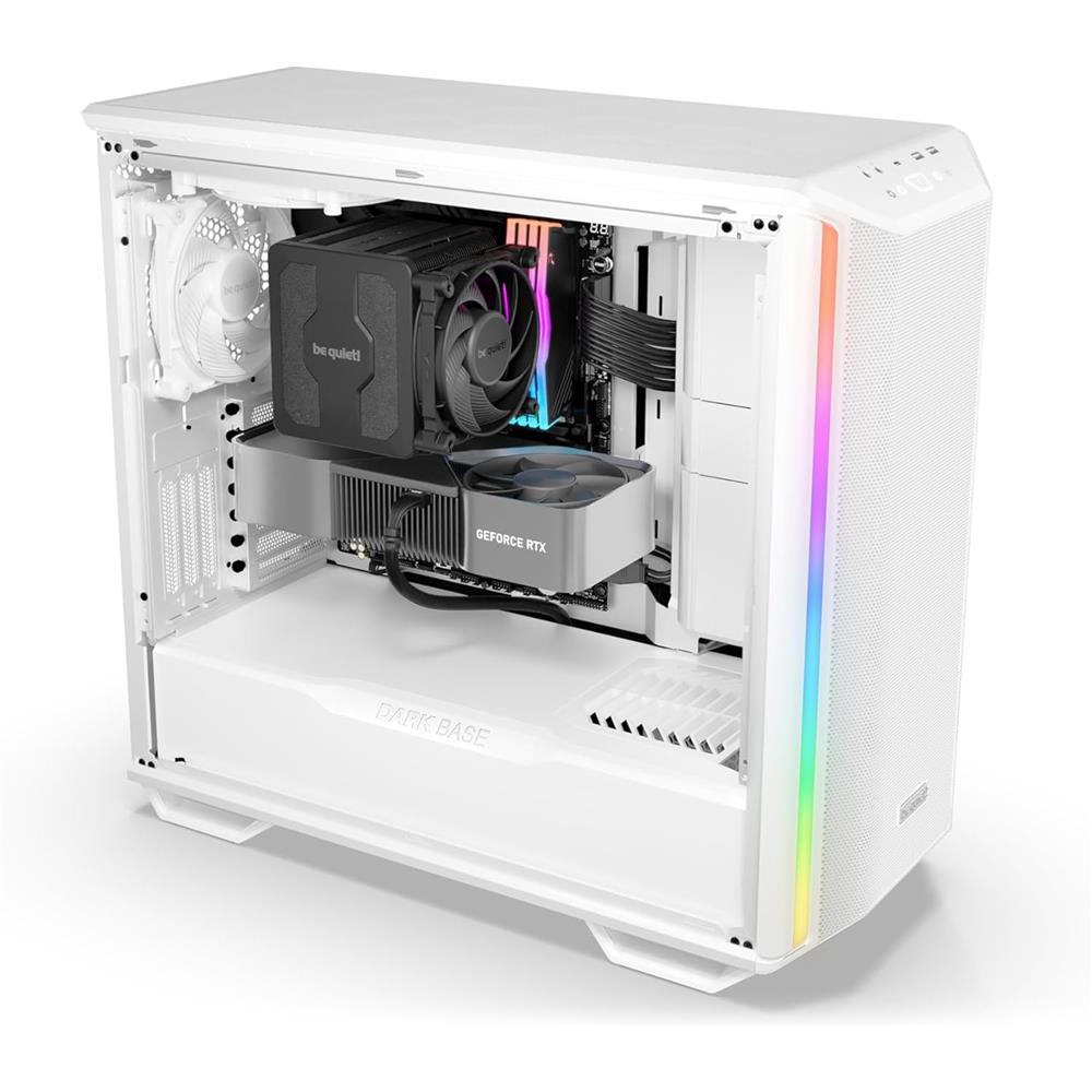 be quiet! Dark Base 701 White PC-Gehäuse, Midi-Tower, 3x Lüfter, ARGB-Beleuchtung + Controller