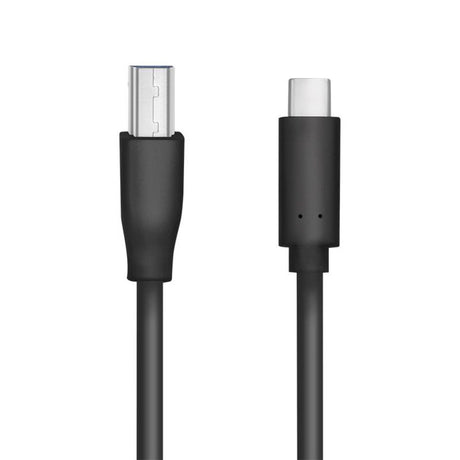 LogiLink USB cable, USB 3.2 Gen1 USB-C to USB B, black 1 m 5 V schwarz