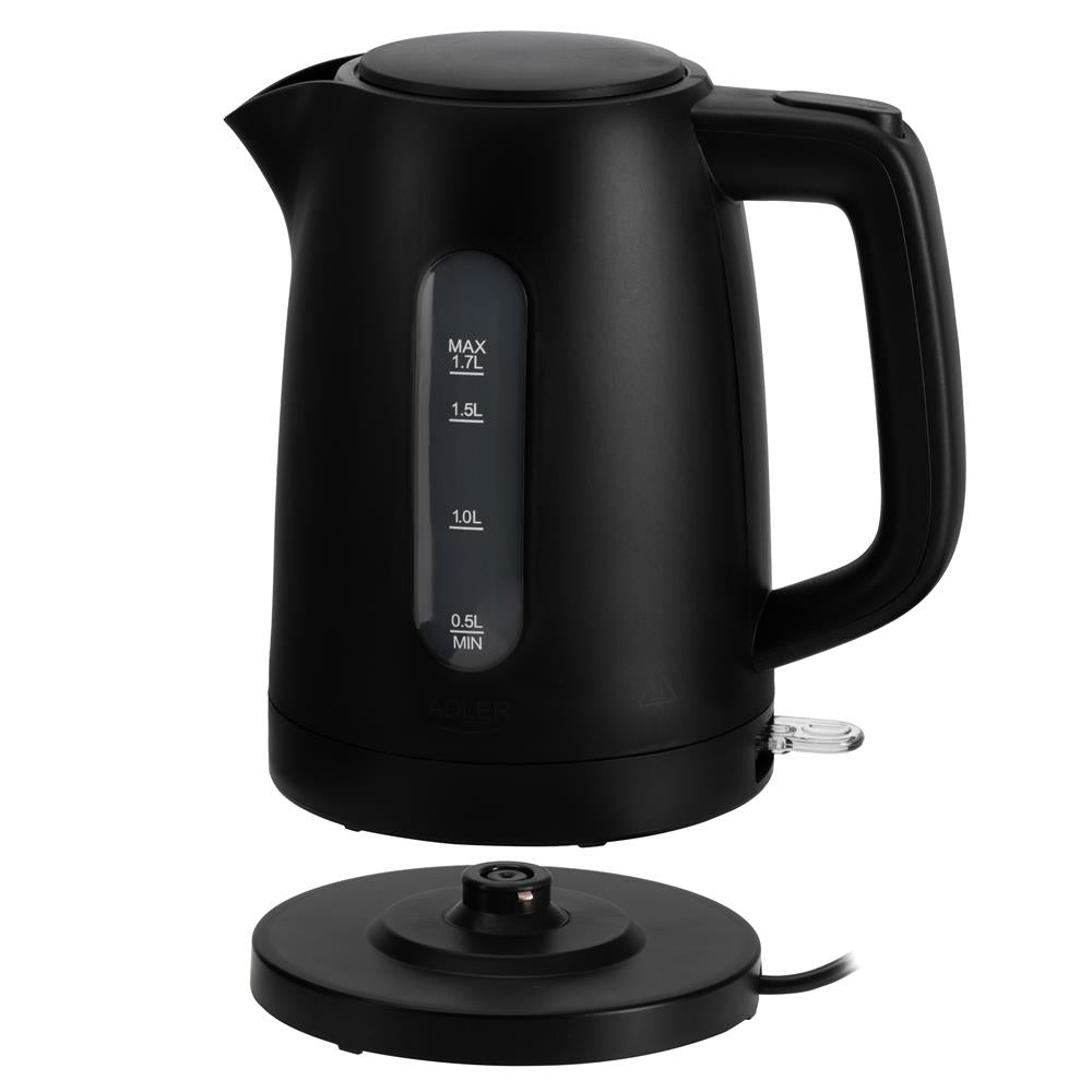 Adler AD 1379b Wasserkocher Kunststoff 1,7 l schwarz – sicher & leistungsstark