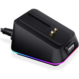 ENDORFY Maus Ladestation Mouse Dock Kompatibel LIV Wireless Gaming Maus, RGB, Schwarz