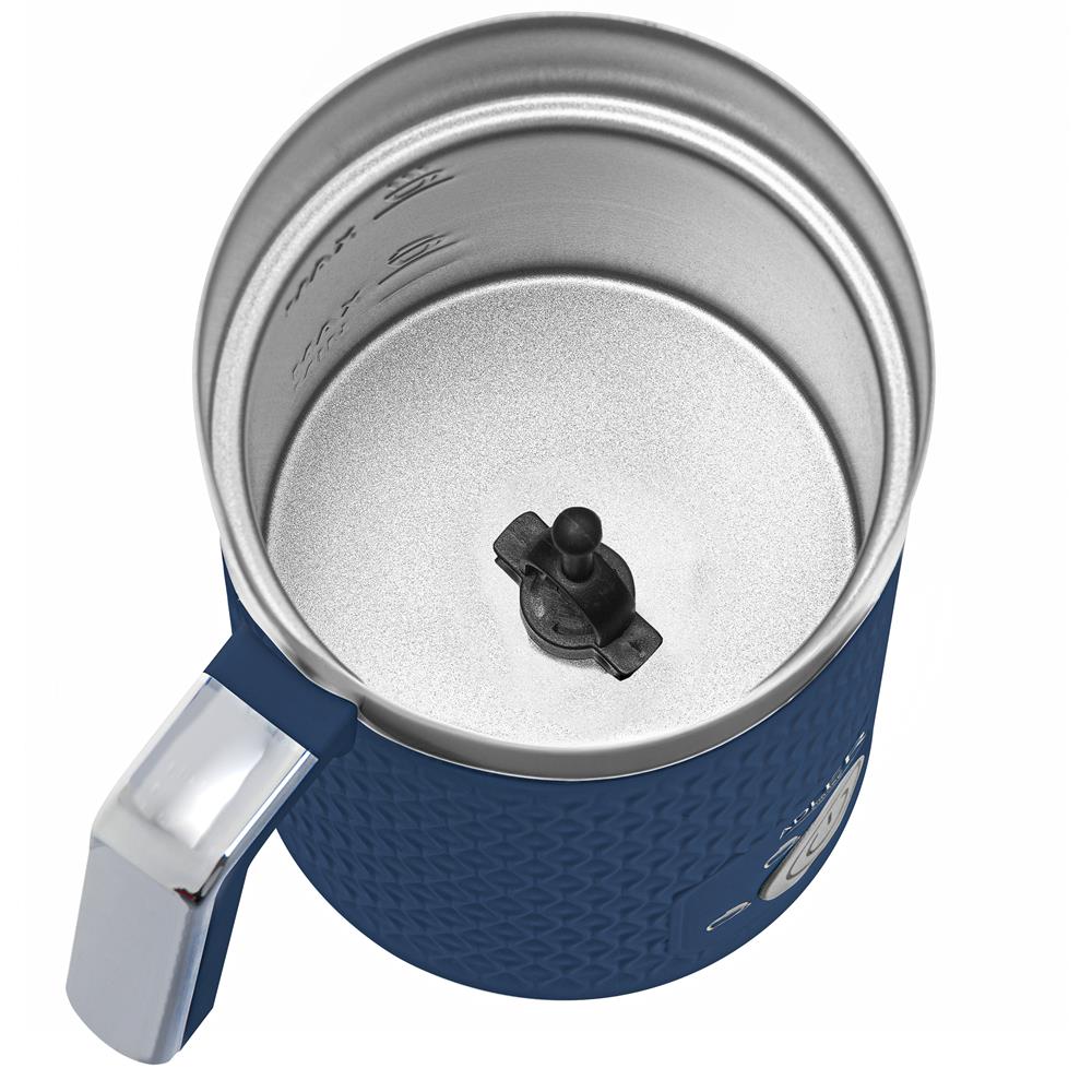 Adler AD 4494 Milchaufschäumer elektrisch Dunkelblau für Kaffeespezialitäten