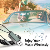 LogiLink Bluetooth 5.3 Audio-Empfänger für Fahrzeuge – USB-A & 3,5 mm Aux, Schwarz