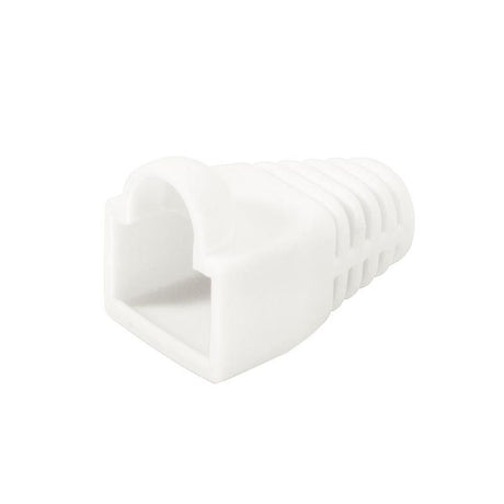 LogiLink RJ45-Modularstecker, Cat.6, geschirmt, weiße Tülle, 100er Set