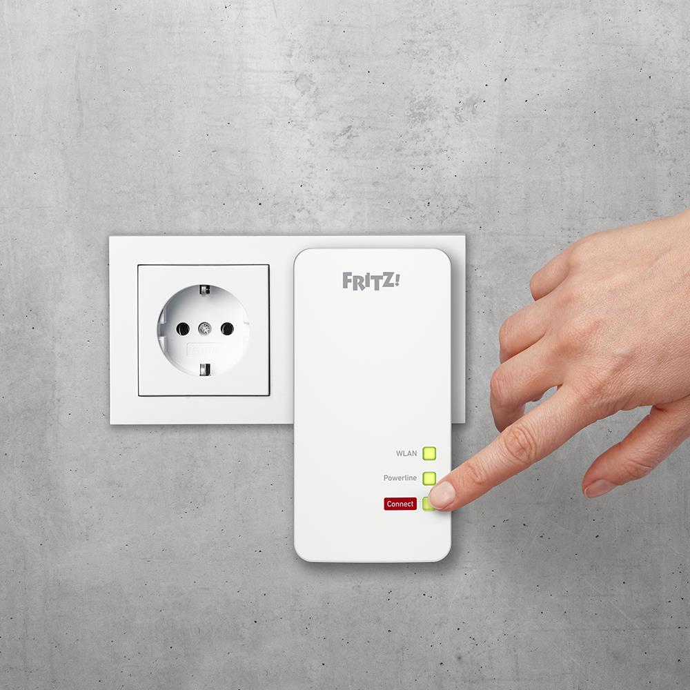 FRITZ!Powerline 1260 WLAN Set – Komplettlösung für WLAN & LAN über Stromleitung