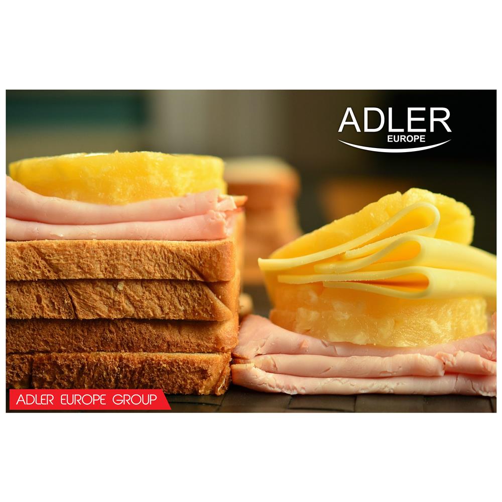 Adler Sandwichmaker AD 3015 Sandwichtoaster Edelstahl Schwarz Design