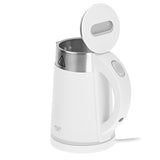 Adler AD 1372 White Wasserkocher 0,6L Weiß 800 W 360° Drehbarer Sockel Wasserkessel Kanne Tee