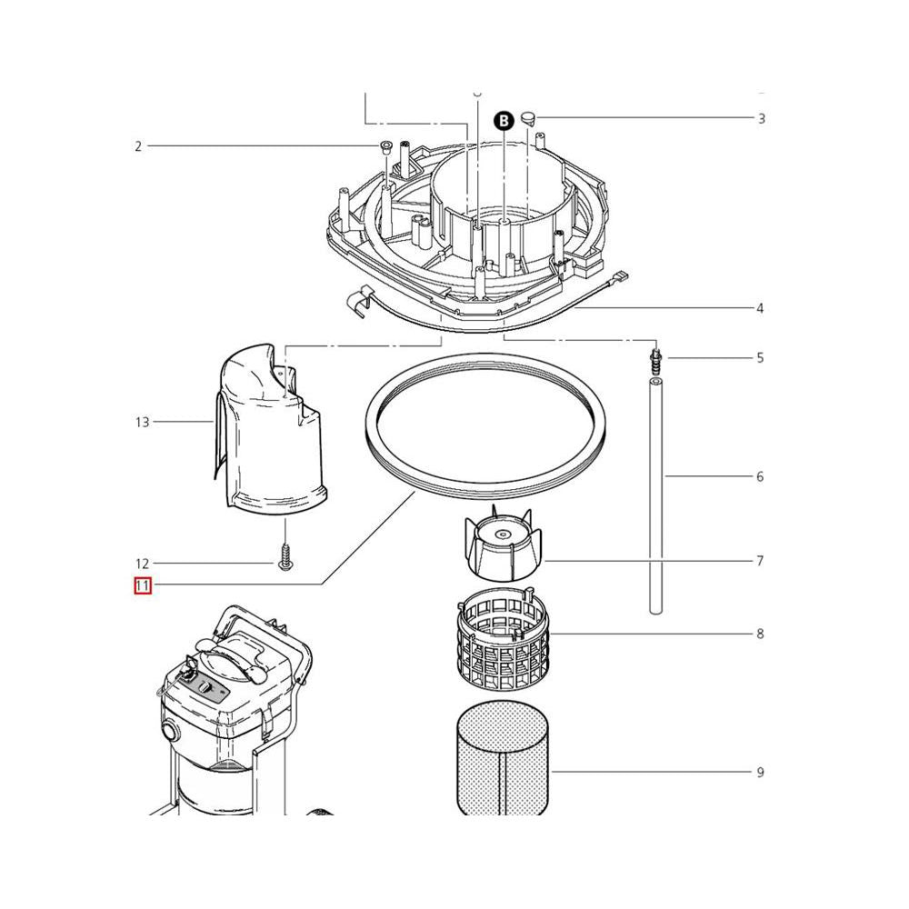 Nilfisk Original 11222 Dichtring