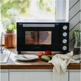Adler AD 6031 Elektro-Backofen 30L schwarz – Heißluft & Grill, 12 Backmodi