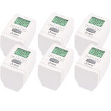 Olympia HT 430‑22 Heizkörperthermostat – Energiespar-Thermostat programmierbar (6er Set)