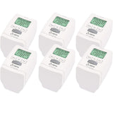 Olympia HT 430‑22 Heizkörperthermostat – Energiespar-Thermostat programmierbar (6er Set)