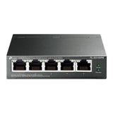 TP-Link TL-SG105PE 5-Port-Gigabit-Easy-Smart-Switch mit 4 PoE+-Ports Metallgehäuse Schwarz