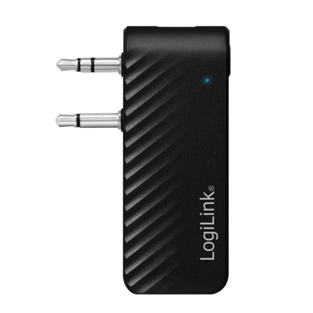 LogiLink Audio-Transmitter mit Bluetooth 5.1, AUX-Ausgang und Flugzeugstecker Audiosender