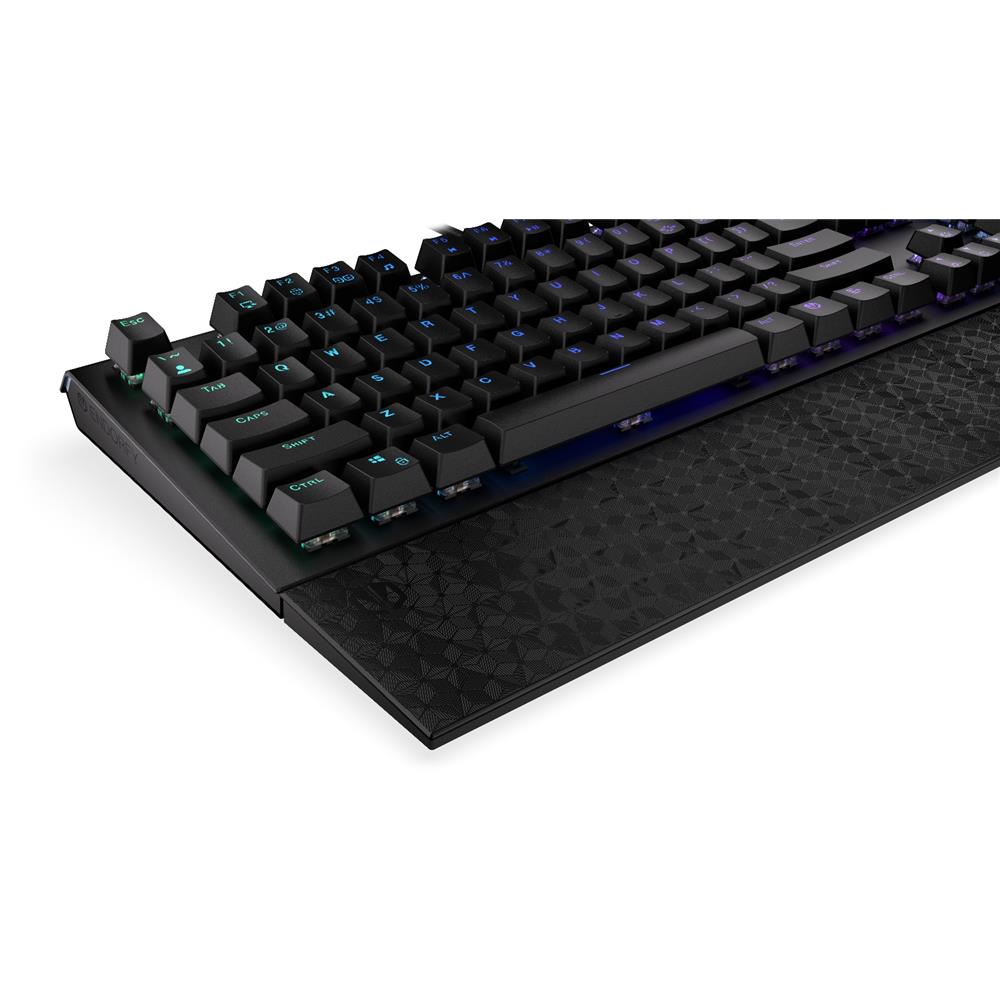 ENDORFY Omnis Blue, Mechanische Tastatur, Handballenauflage, US-Layout (QWERTY), mechanische Schalter in Kailh Blue