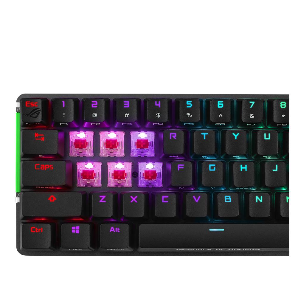 ASUS ROG Falchion 2,4GHz kabellose Gaming Tastatur (QWERTZ-Layout, RBG, mechanisch, Touch Panel)