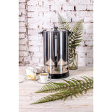 Camry CR 1259 Heißgetränkespender 20 Liter Edelstahl Heißwasserspender Zapfhahn silber