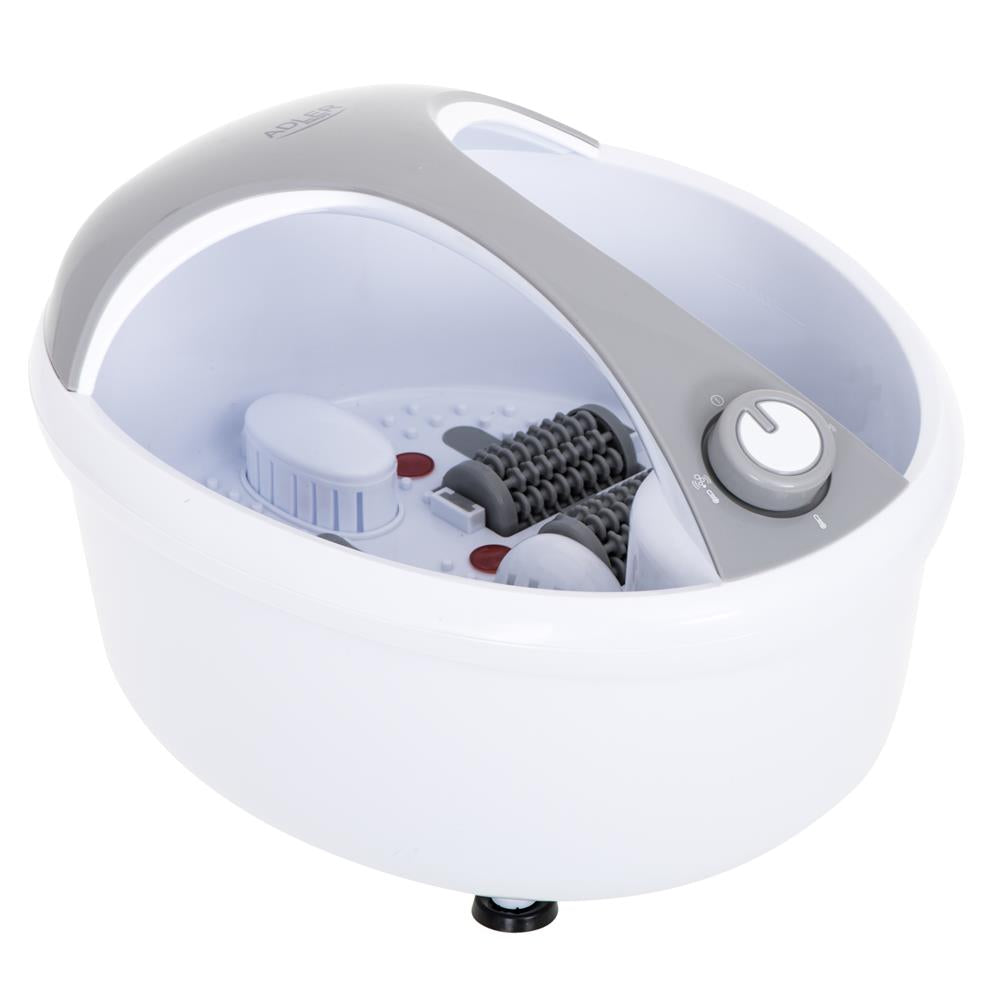 Adler AD 2177 Fußmassagegerät 450 Watt 5,6 Liter mit Akupressur-Rollen Vibration Diffusor Sprudel