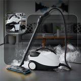 Adler AD 7070 4-in-1 Dampfreiniger für Böden Kleidung Fenster und Fugen Weiß