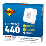 FRITZ!DECT 440 – Vierfach-Taster mit Display für flexible Smart-Home-Bedienung