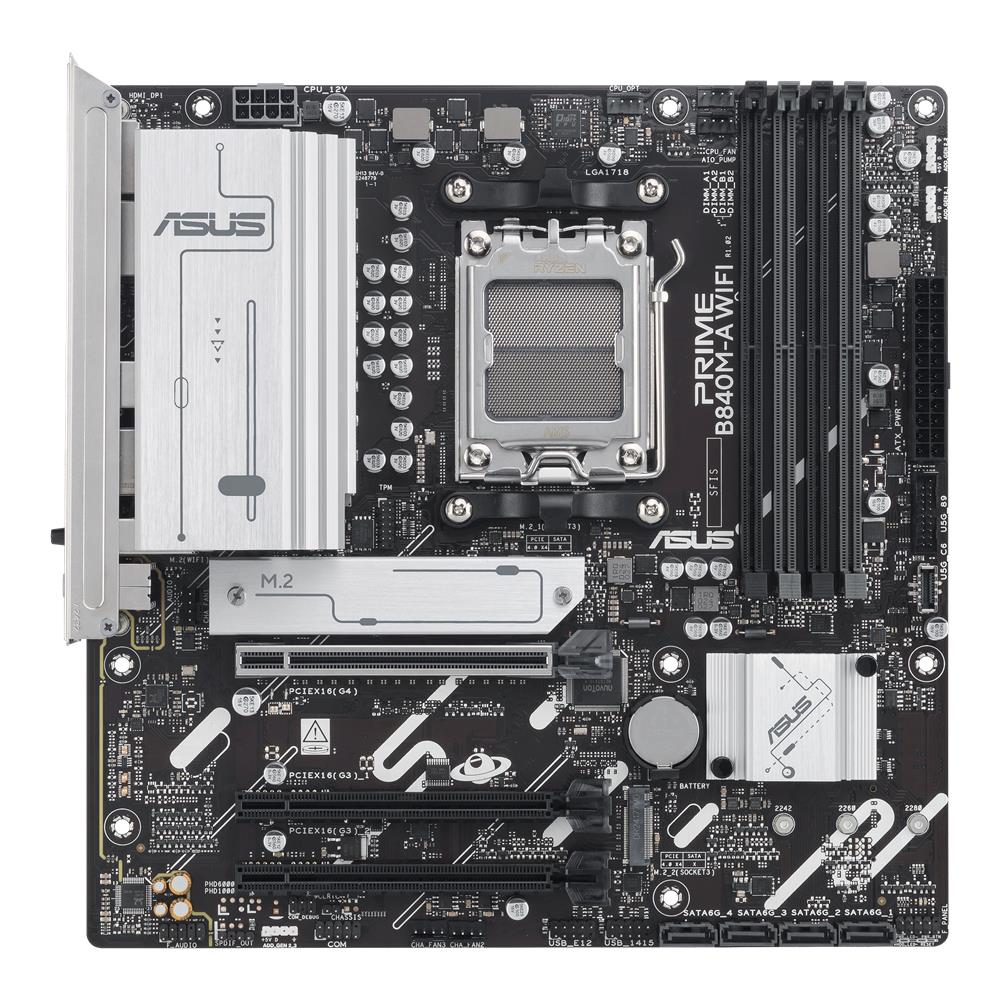 ASUS PRIME B840M-A WIFI Mainboard AM5 mATX DDR5 PCIe 4.0 WiFi 6E