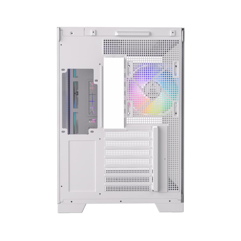 Silentware View A-RGB White – Showcase Midi Tower mit Glasfront, Glas-Seitenfenster & 4 RGB Lüftern