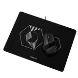 LogiLink Gaming Combo Set aus Mauspad und Maus mit 2400dpi und LED-Beleuchtung