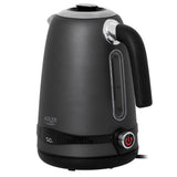 Adler AD 1295 Wasserkocher 1,7L mit LCD Display Temperaturregelung grau