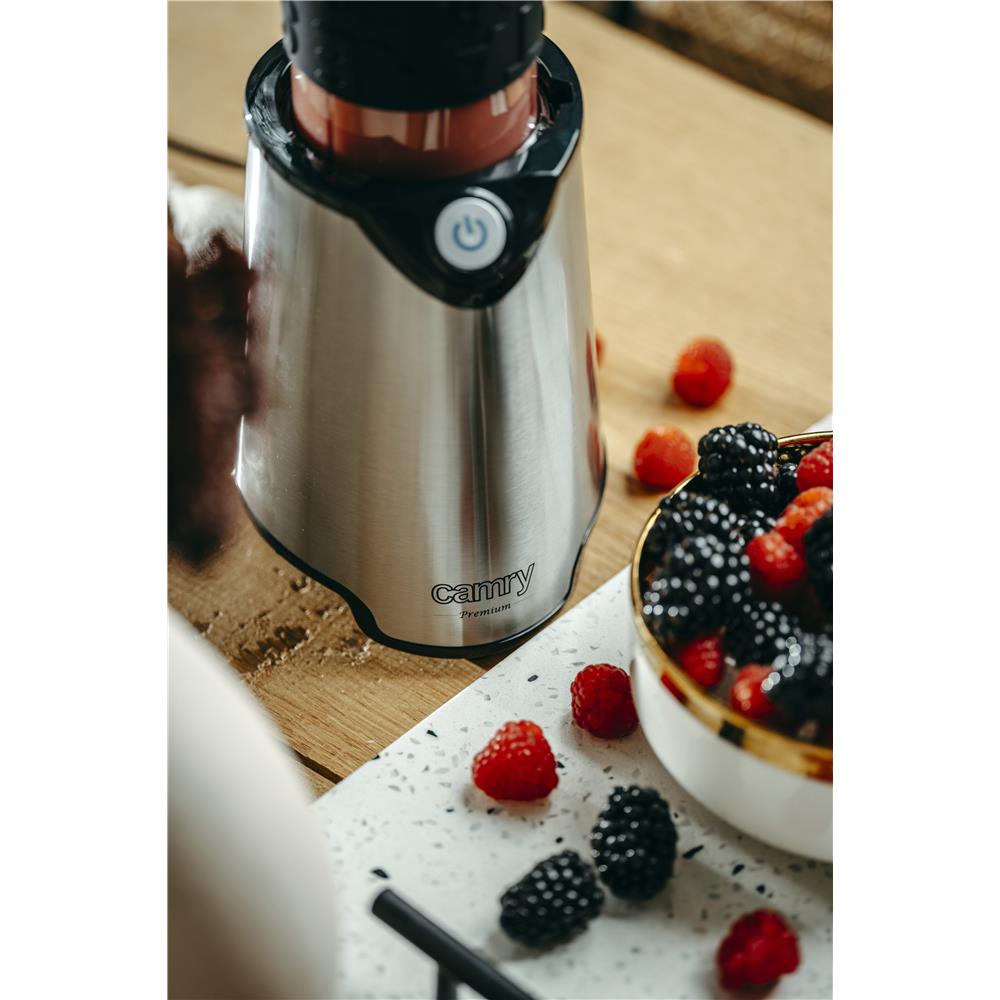 Camry CR 4069 Edelstahl-Standmixer für Smoothies, Cocktails, Crushed Eis, mit 2 Trinkflaschen