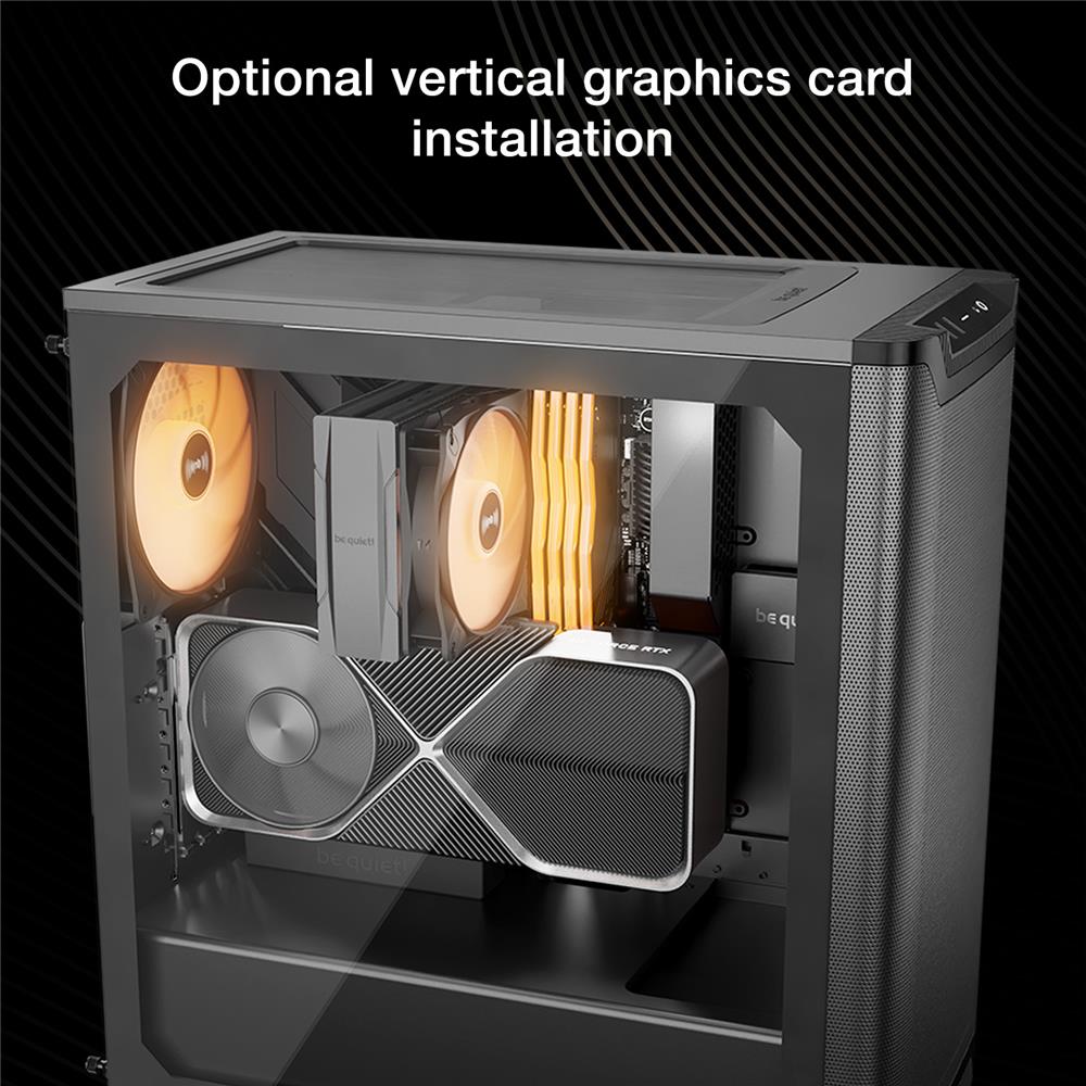 be quiet! Pure Base 501 LX Black PC Gehäuse mit ARGB Lüftern