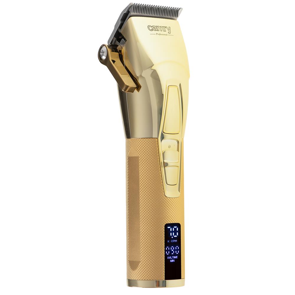 Camry CR 2835 Premium Metallic Haarschneidemaschine gold Trimmer Bartschneider mit LCD