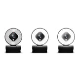 LogiLink Full-HD-USB-Webcam mit Autofokus, Ringlicht & Stativ, 76° Weitwinkel