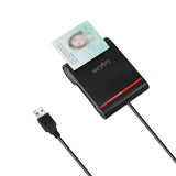 LogiLink USB 2.0-Kartenleser, für Smart-ID, schwarz