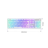 ENDORFY EY5A120 - Tastatur (Eng Layout, QWERTY) Thock Wireless OWH Kailh RD, Kabellos, Beleuchtet, Weiß