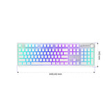 ENDORFY Thock Wireless Onyx White Tastatur mit Kailh Box Red US Layout ARGB