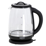 Camry CR 1290 Wasserkocher Glas 2 L beleuchtet 2200W Temperaturregler Teesieb
