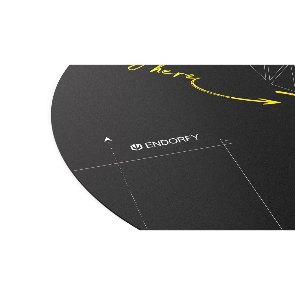 ENDORFY Floor Pad, Bodenschutzmatte, 110 cm, runde Bodenmatte, rutschfeste Stuhlunterlage