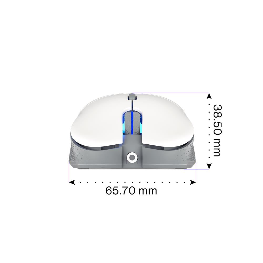 ENDORFY GEM Plus OWH EY6A011, Weiß, Maus, Ultraleicht, Beleuchtet