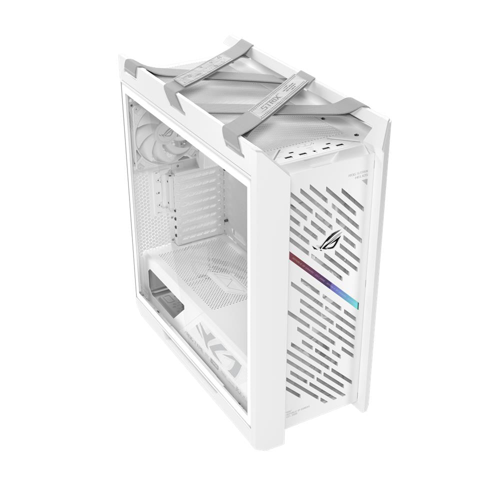 ASUS ROG Strix Helios II White EATX Mid Tower Gaming PC Gehäuse mit 4 Lüftern