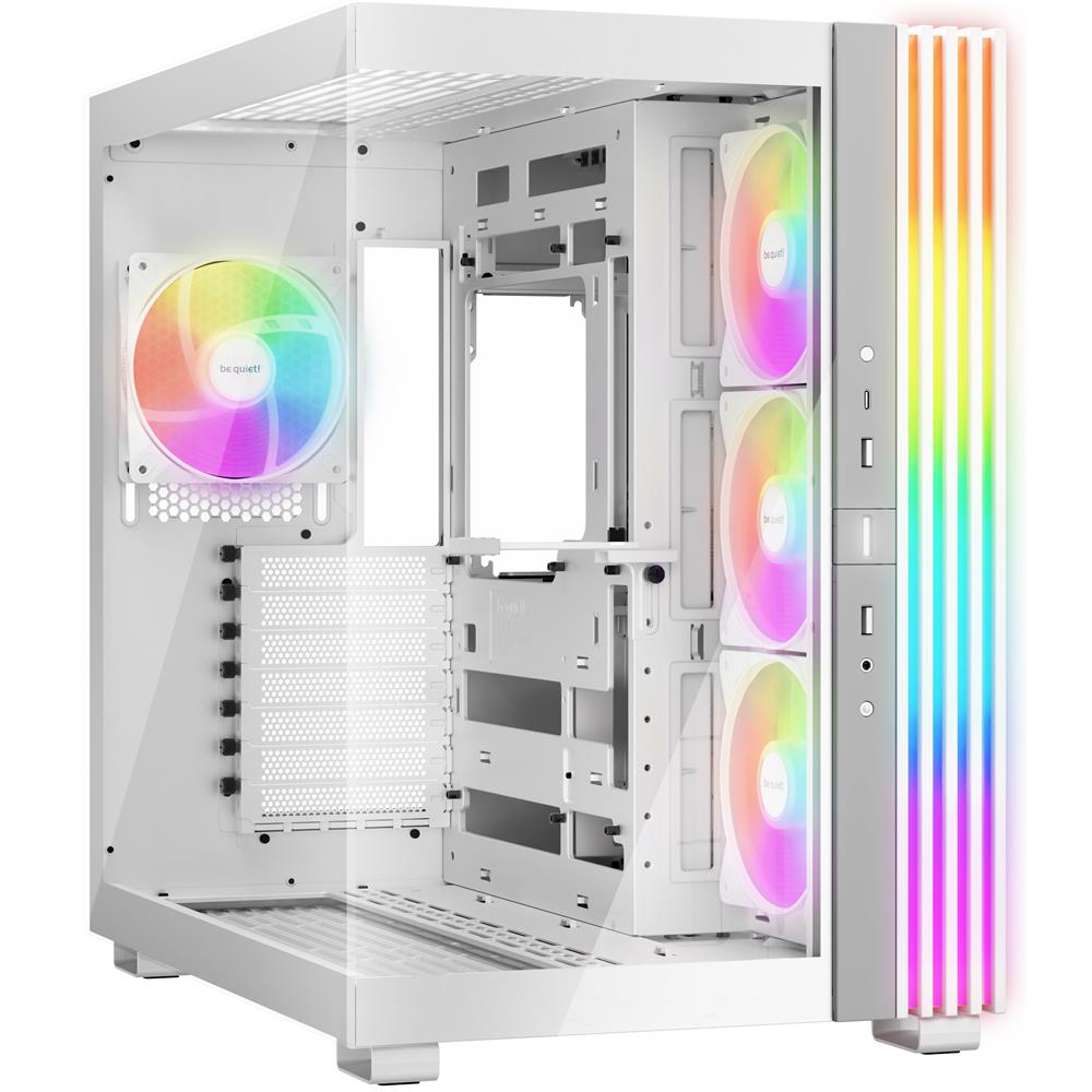 be quiet! Light Base 600 LX White PC-Gehäuse atemberaubender Panorama-Blick Show Case